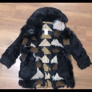 Coach 1941 Patchwork Fur Coat